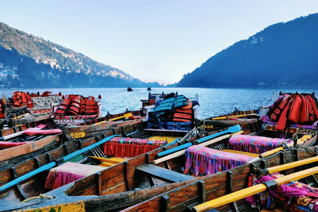 Nainital with boats