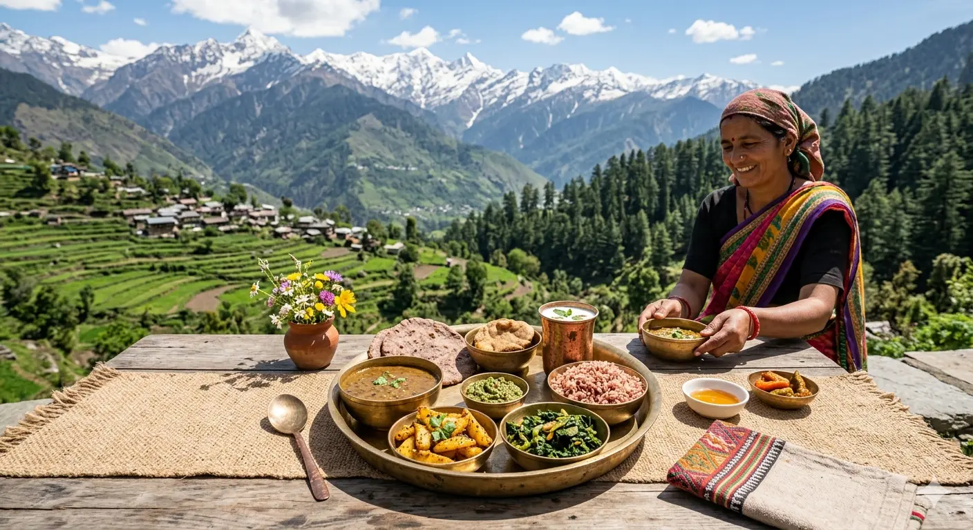 a-himalayan-woman-serving-authentic-food